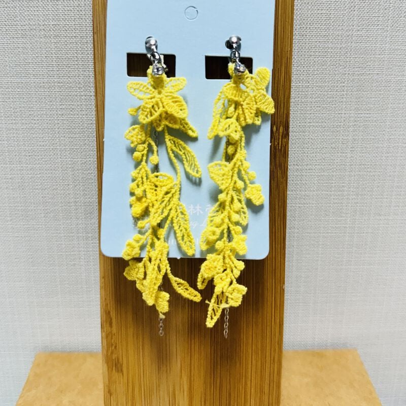 阿勃勒水鑽 _耳環MIT台灣製精品, , hi-res image number null